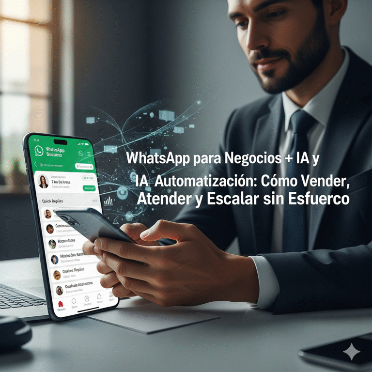 WhatsApp para Negocios + IA y Automatización: Cómo Vender, Atender y Escalar sin Esfuerzo