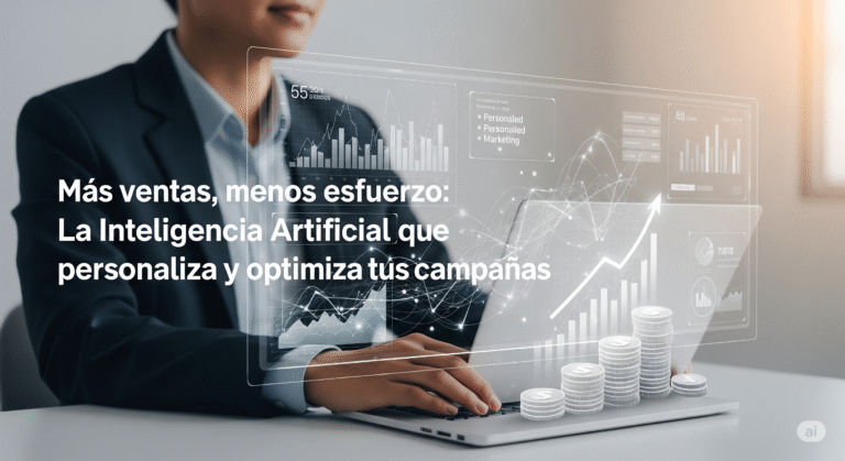 Más ventas, menos esfuerzo: La Inteligencia Artificial que personaliza y optimiza tus campañas.