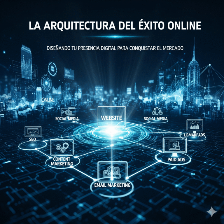 La Arquitectura del Éxito Online: Diseñando tu Presencia Digital para Conquistar el Mercado