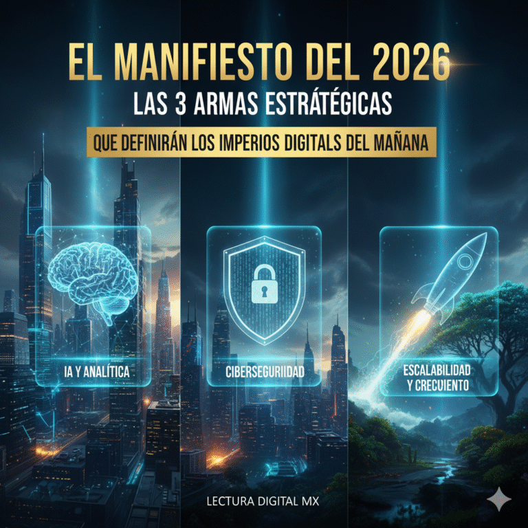 El Manifiesto del 2026: Las 3 Armas Estratégicas que Definirán los Imperios Digitales del Mañana