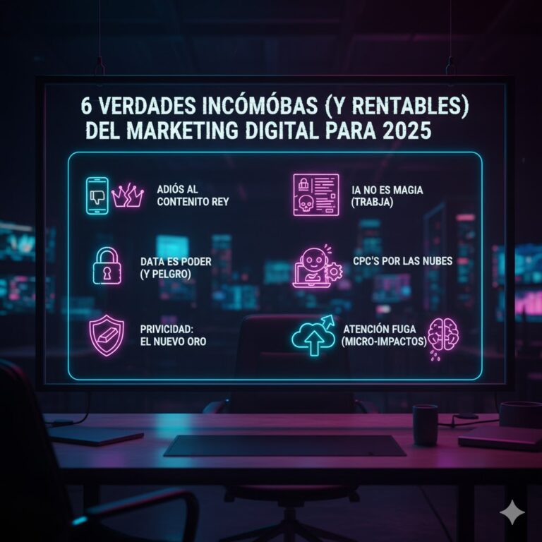 6 Verdades Incómodas (y Rentables) del Marketing Digital para 2025