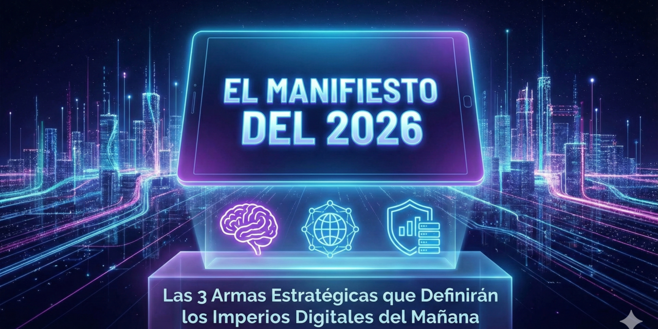 El Manifiesto del 2026: Las 3 Armas Estratégicas que Definirán los Imperios Digitales del Mañana