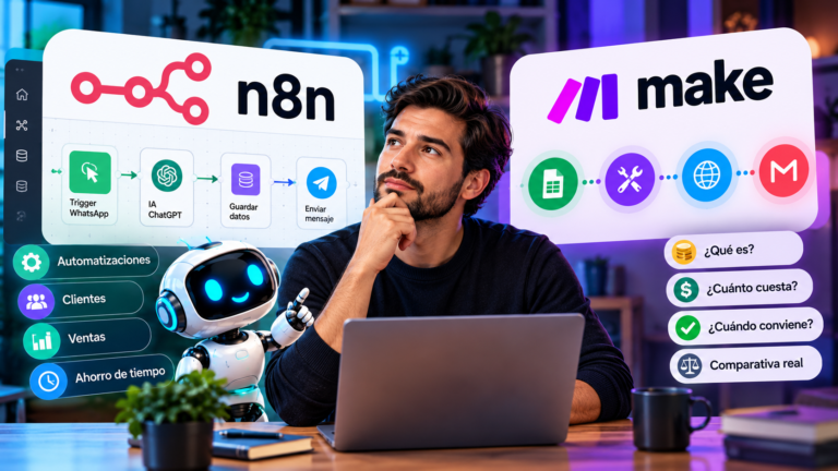 n8n frente a Make para automatizar un negocio